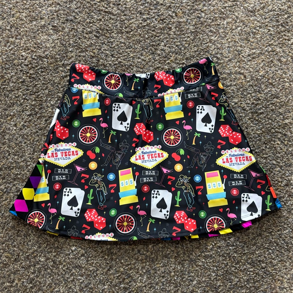 Smash Dandy Vegas w/Diamond Flutter Sport Skort Size S NWT